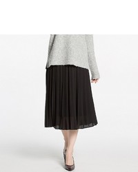 Uniqlo High Waist Chiffon Pleated Midi Skirt