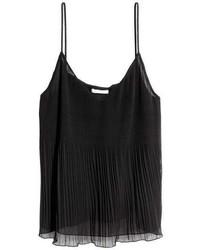 H&M Pleated Chiffon Camisole Top