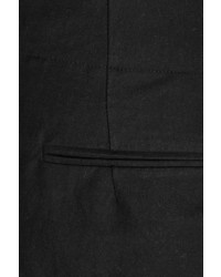 Marni Pleated Linen Blend Wide Leg Pants Black