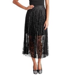 Free People Lace Pretty Pleated Maxi Skirt