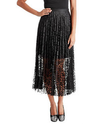 Free People Lace Pretty Pleated Maxi Skirt