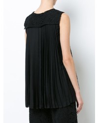 Adam Lippes Corded Lace Pleated Top