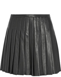 Belstaff Kaddington Pleated Leather Mini Skirt