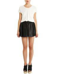 PIERRE BALMAIN Perforated Leather Skirt