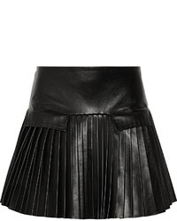 Les Chiffoniers Pleated Leather Skirt