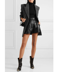 IRO Stable Pleated Leather Shorts