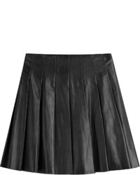 Steffen Schraut Pleated Leather Skirt