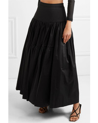 Molly Goddard Liberty Tiered Cotton Twill Maxi Skirt