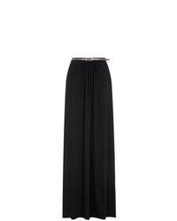 New Look Tall Black Belted Maxi Skirt