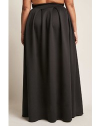 Forever 21 Plus Size Box Pleated Maxi Skirt