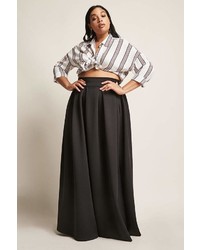 Forever 21 Plus Size Box Pleated Maxi Skirt