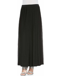 Eileen Fisher Silk Pleated Maxi Skirt