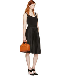 Givenchy Black Technical Mesh Pleated Skirt