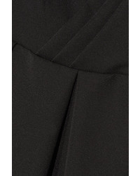 Preen by Thornton Bregazzi Finella Pleated Stretch Crepe Midi Dress Black