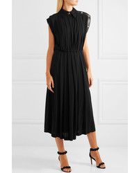 Givenchy Med Pleated Jersey Midi Dress
