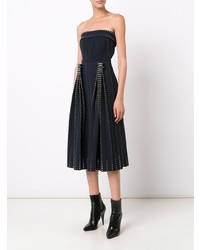 Dion Lee Pleated Perforated Dress