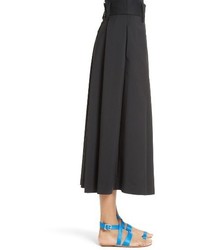 Tibi Agathe High Waist Pleated Midi Skirt