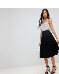 Asos Tall Asos Design Tall Midi Skirt With Box Pleats