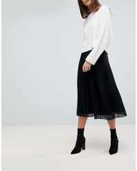 Asos Tall Asos Tall Pleated Lace Midi Skirt