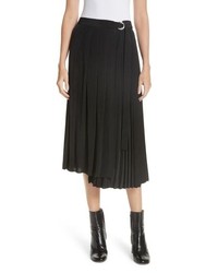 Robert Rodriguez Asymmetrical Pleated Midi Skirt