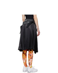 Junya Watanabe Black Pleated Trench Skirt