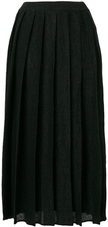 Cristaseya Pleated Midi Skirt