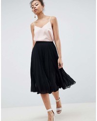 Asos Design Pleated Midi Skirt