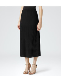 Reiss June Micro Pleated Midi Skirt