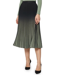 Reiss Marlie Ombre Pleated Midi Skirt