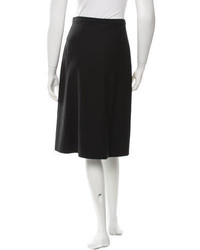 Michael Kors Michl Kors Wool Pleated Midi Skirt
