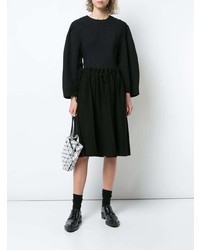 Label Under Construction Paper Bag Waisted Mid Length Skirt
