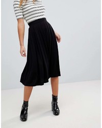 Asos Petite Design Petite Midi Skirt With Box Pleats