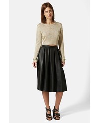Topshop Pleated Midi Skirt