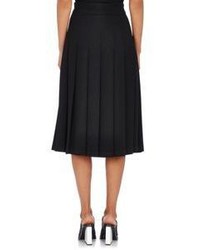 Nomia Pleated Midi Skirt Black