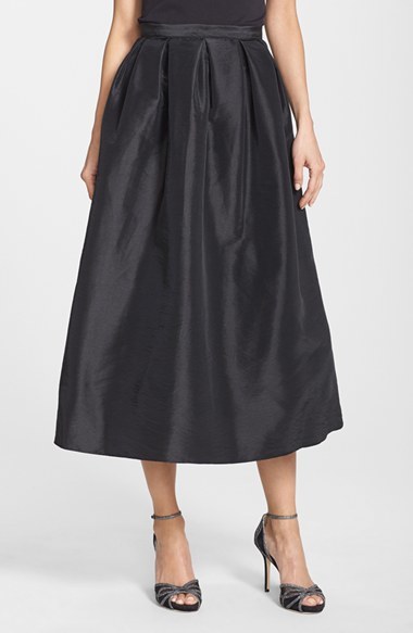 Marina Pleated Taffeta Midi Skirt, $79 | Nordstrom | Lookastic