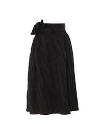 Bottega Veneta Refined Ramie Pleated Skirt