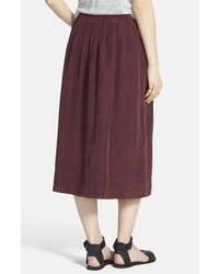 Madewell Sunset Silk Midi Skirt