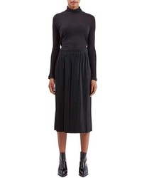 Topshop Boutique Pleated Midi Skirt