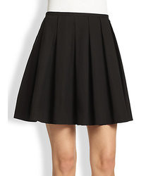 RED Valentino Compact Stretch Pleated Skirt