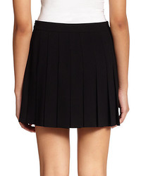 Marc by Marc Jacobs Pleated Crepe Mini Skirt