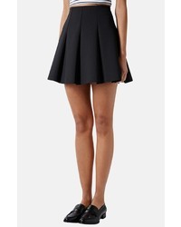 Topshop Pleated Scuba Skirt