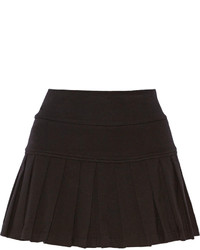 Norma Kamali Pleated Stretch Jersey Mini Skirt