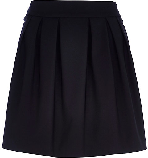 River Island Black Box Pleat Mini Skirt | Where to buy & how to wear