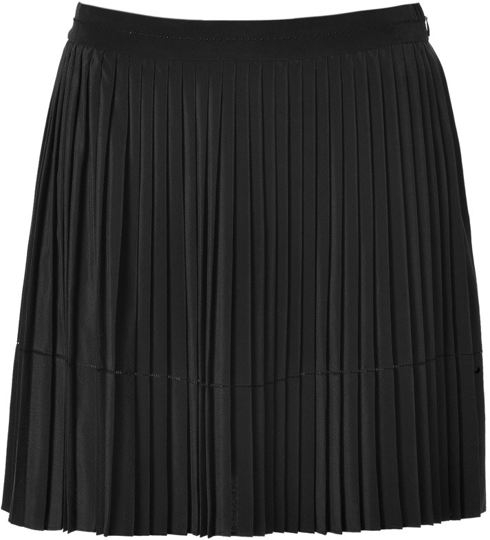Vanessa Bruno Ath Silk Pleated Skirt In Black | Where to buy & how