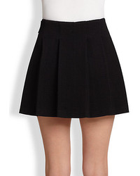 Proenza Schouler Wool Jersey Pleated Mini Skirt