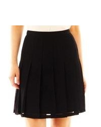 Worthington Pleated Skirt Black