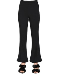 Marco De Vincenzo Cropped Pleated Cady Stretch Pants