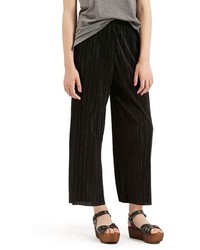 Topshop Pleated Crop Trousers