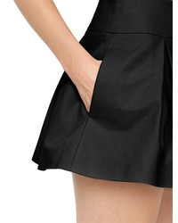 RED Valentino Stretch Cotton Pleated Shorts