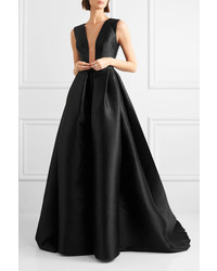Alex Perry Axel Med Pleated Duchesse Silk Satin Gown